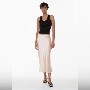 Aritzia Babaton Slip Satin Maxi Skirt